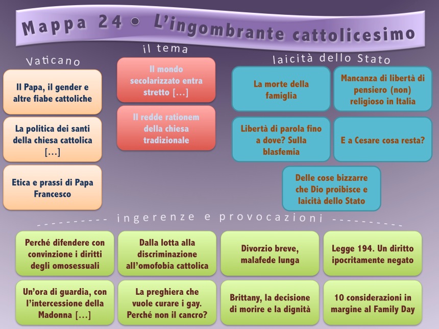 Mappa 24 Ingombrante cattolicesimo